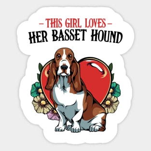 Basset Hound Sticker